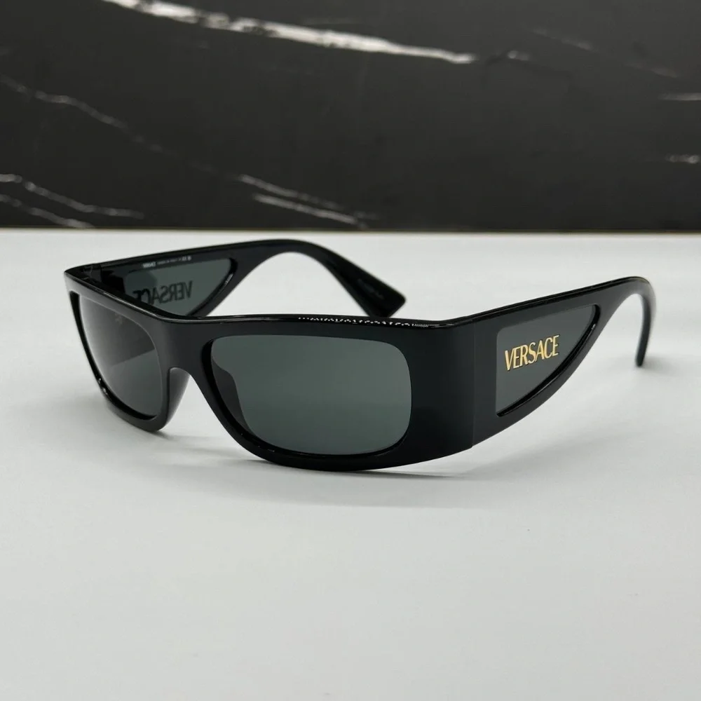 NEW MOD 4482 GB1/87 VERSACE BLACK SHIELD VE4482 GB187 UNISEX VERSACE SUNGLASSES